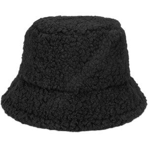 WETMT Women  Furry Fur Winter Warm Plush Fisherman Fluffy Sherpa Bucket Hat